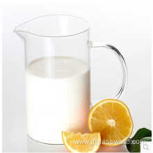 350ml Handle Clear Glass Measuring Drinking Cup